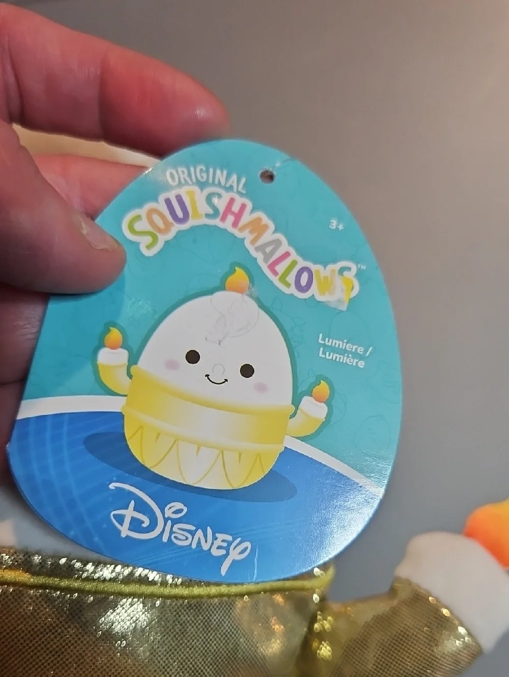 SQUISHMALLOWS DISNEY BEAUTY AND THE BEAST LUMIERE: NEW WITH TAGS